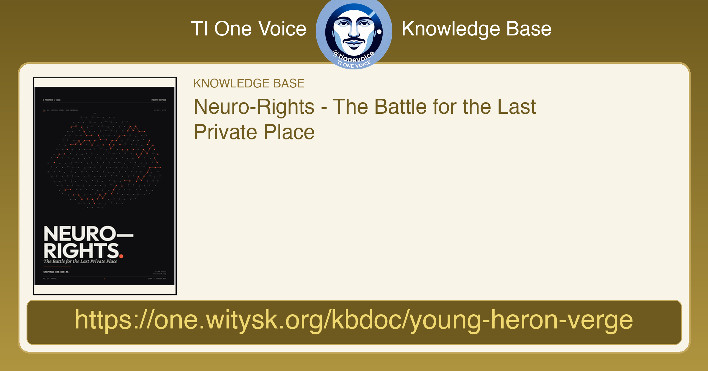 Neuro-Rights - The Battle for the Last Private Place