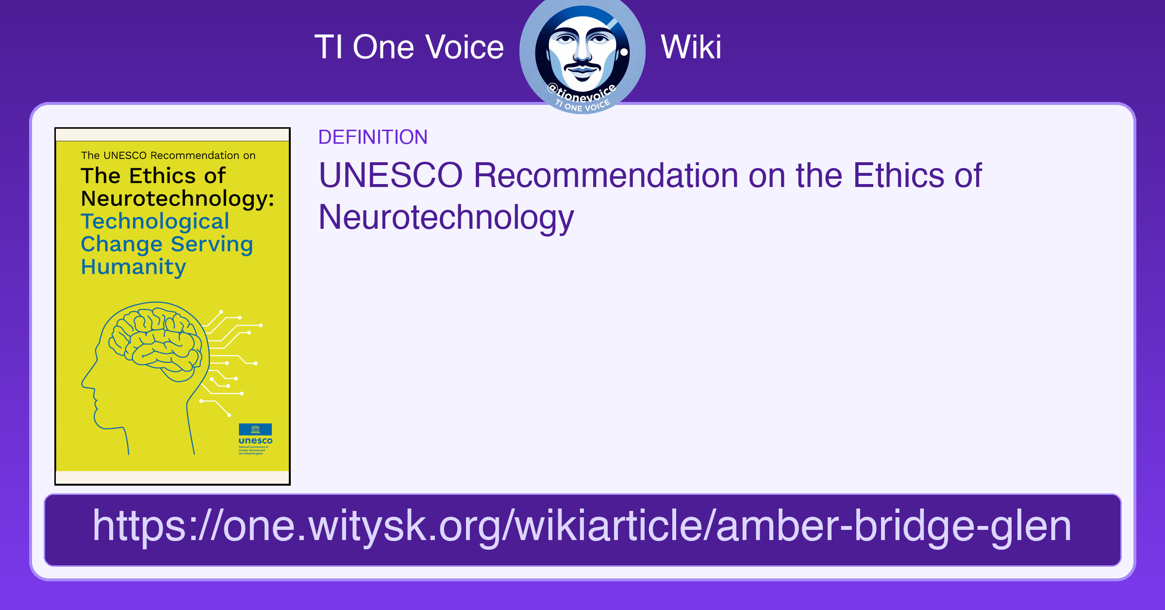 UNESCO Recommendation on the Ethics of Neurotechnology
